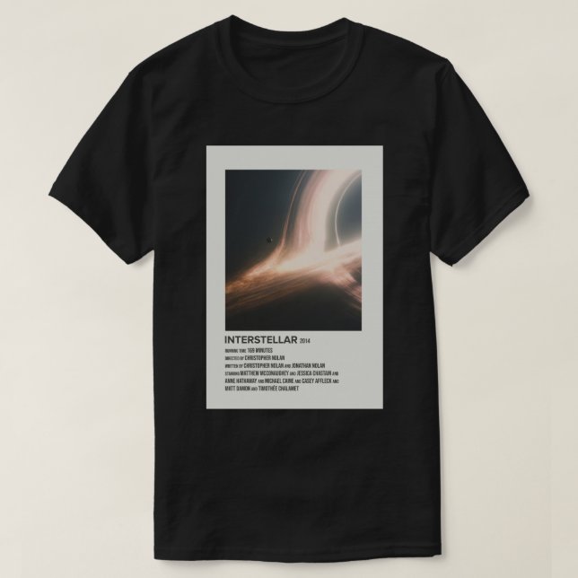 interstellar (2014) Poster T-Shirt (Design vorne)