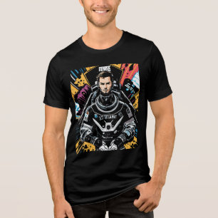 interstellar_Anzug_stars_space_sillouettet Tri-Blend Shirt