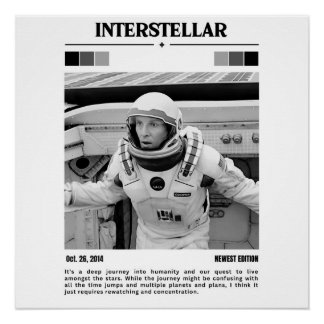 Interstellar Movie Poster Art