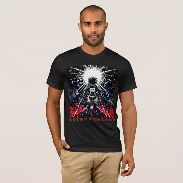 Interstellar - Retro Astronaut T - Shirt (Vorne ganz)