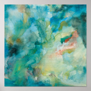 Interstellar   Teal Blue Sky Poster