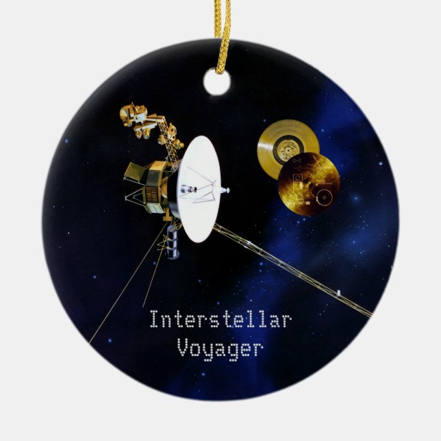 Interstellare Voyager Raumsonde Keramik Ornament (Vorne)