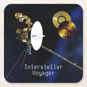 Interstellare Voyager Raumsonde Rechteckiger Pappuntersetzer