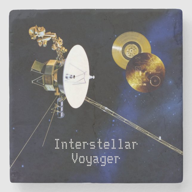 Interstellare Voyager Raumsonde Steinuntersetzer (Vorderseite)