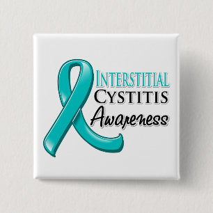 Interstitielle Cystitis Awareness Ribbon Button