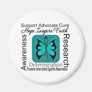 Interstitielle Cystitis Butterfly Inspiration Magnet