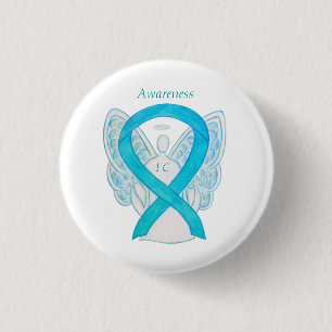 Interstitielle Cystitis (IC) Awareness Ribbon Butt Button