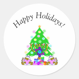 Intertrust Happy Holidays Runder Aufkleber