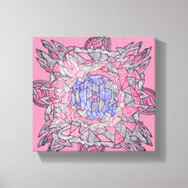 Intertwined Abstract Echoes Canvas Art Leinwanddruck