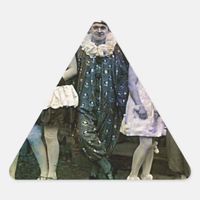 Interval am Zirkus Dreieckiger Aufkleber (Vorderseite)