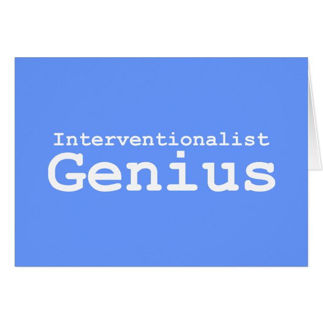 Interventionalist Genius Geschenke (Vorderseite (Horizontal))