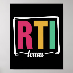 Interventions-Team RTI-Reaktionsinterventionslehre Poster