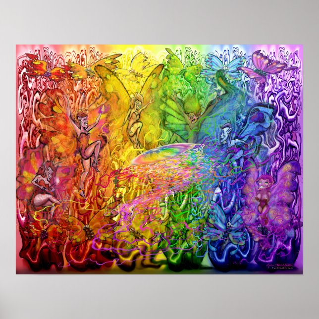 Interwoven Magic Rainbow Poster (Vorne)