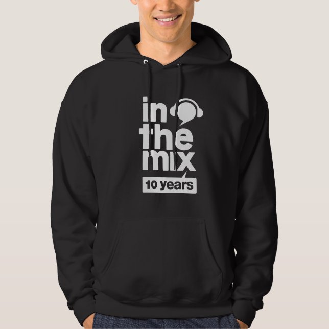 inthemix 10 Jahre Hoodie (Vorderseite)
