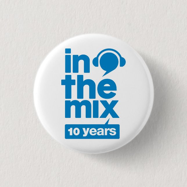 inthemix 10 Jahre Knöpfe Button (Vorderseite)