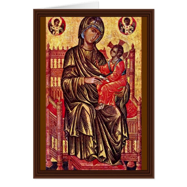 Inthronisiertes Madonna durch Italo-Byzantinischer (Vorne)