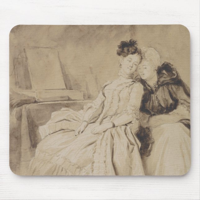 Intime Gespräche von Fragonard Mousepad (Vorne)