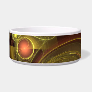 Intime Verbindung Abstrakt Art Dog Bowl Napf