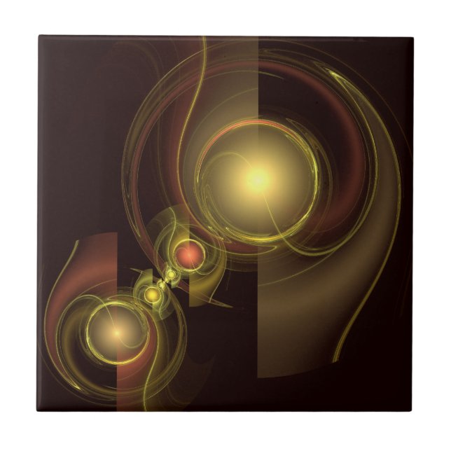 Intime Verbindung Abstrakt Art Tile Fliese (Vorderseite)