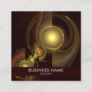 Intime Verbindung Abstrakte Kunst Beruflich Quadratische Visitenkarte