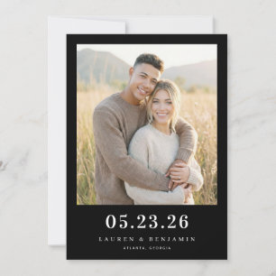 Intimes erdiges natürliches Foto Save The Date