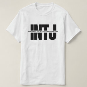 INTJ Geist MBTI Spaß Funny Sprichwort Minimalistis T-Shirt