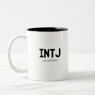 INTJ - The Architect (Black) Zweifarbige Tasse