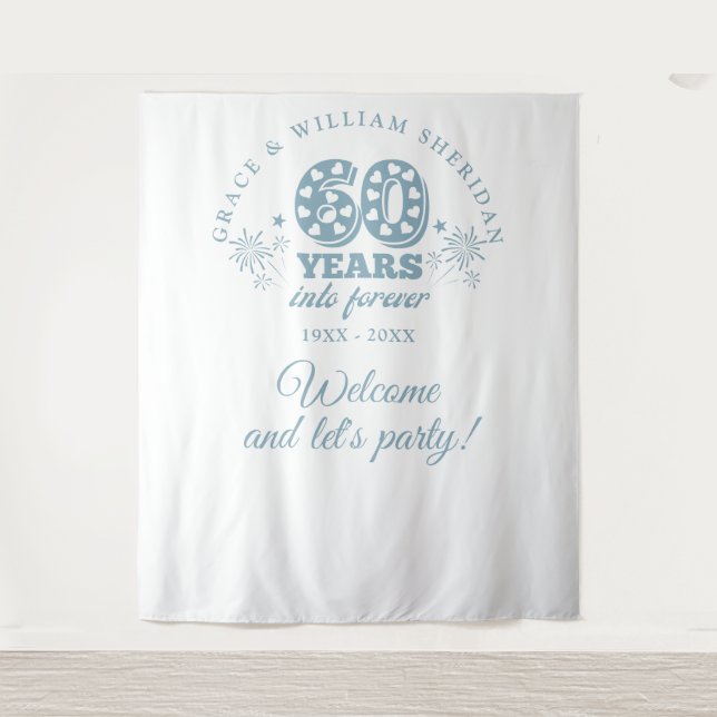 Into Forever 60th Anniversary Foto Hintergrund Wandteppich (Vorderseite)