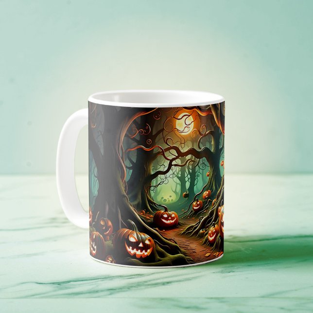 Into Hallowe'en Forest Kaffeetasse (Von Creator hochgeladen)