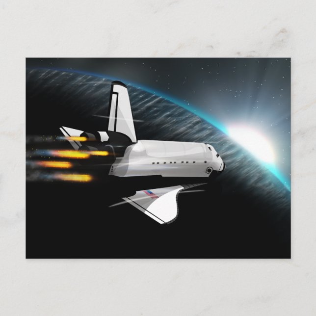 Into Orbit Postkarte (Vorderseite)
