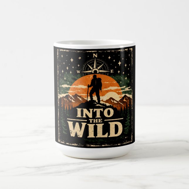 Into The Wild – Abenteuer Freiheit Camping Kaffeetasse (Mittel)