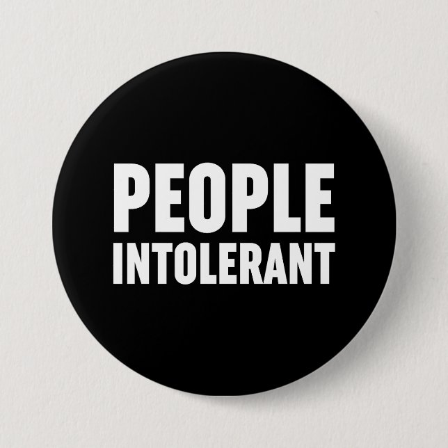 Intoleranz Button (Vorderseite)