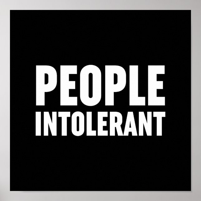 Intoleranz Poster (Vorne)