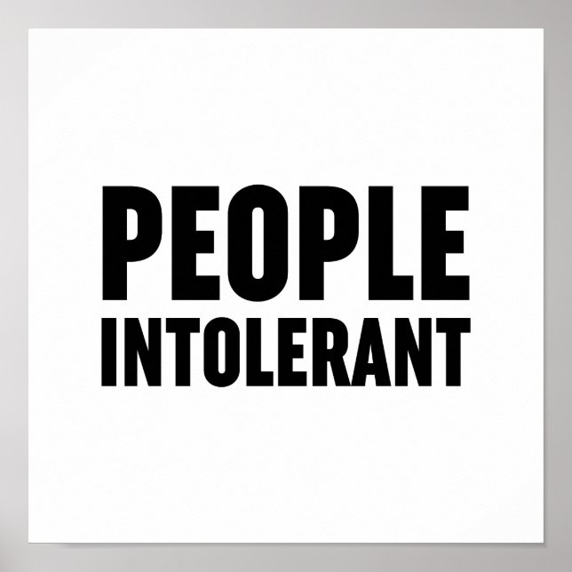 Intoleranz Poster (Vorne)