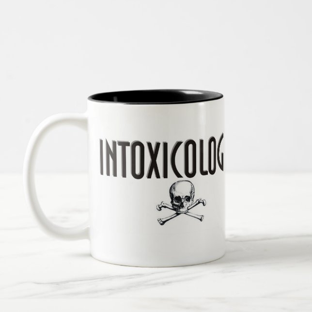 Intoxicologist Kaffee-Tasse Zweifarbige Tasse (Links)