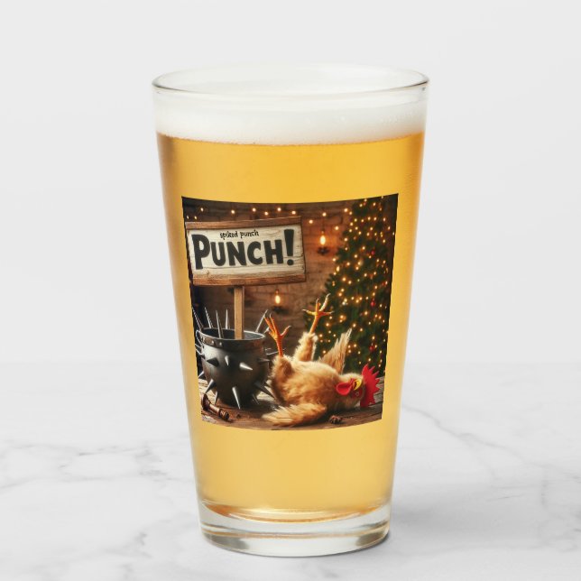 Intoxikiertes Hühnerglas Glas (Vorne (Gefüllt))