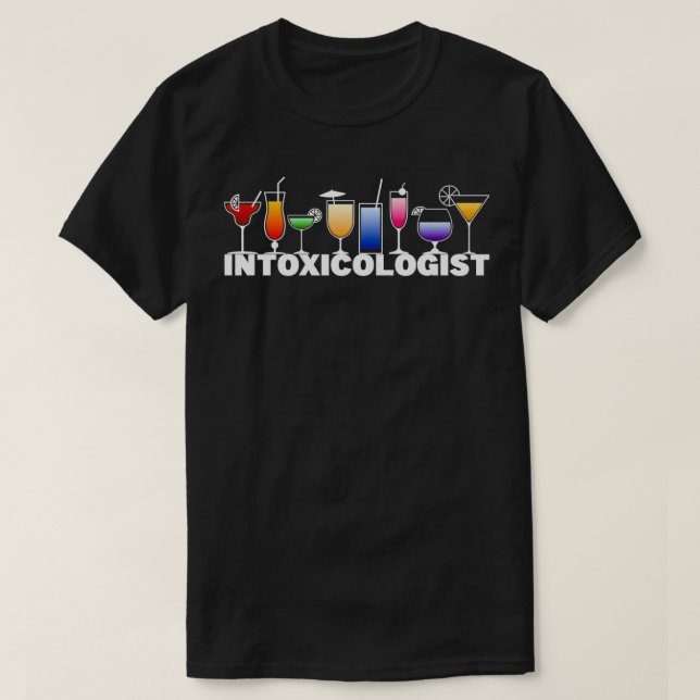 Intoxikologe Barkeeper Bar T-Shirt (Design vorne)