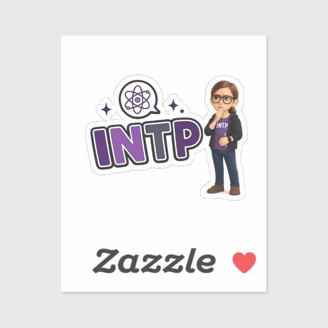 INTP — A Mente Investigadora Aufkleber (Blatt)