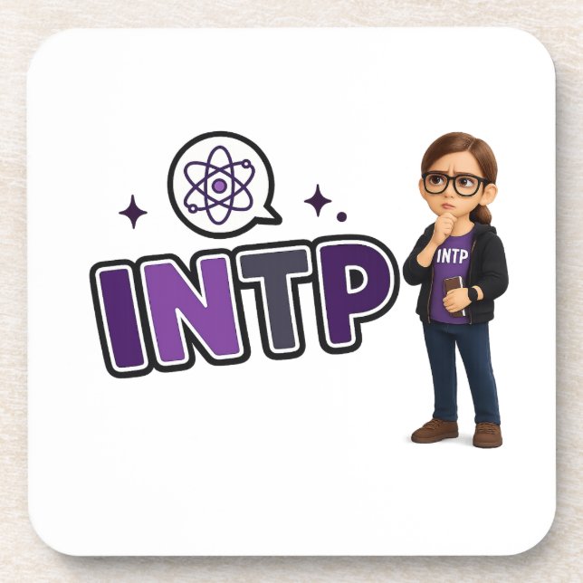 INTP — A Mente Investigadora Getränkeuntersetzer (Vorderseite)