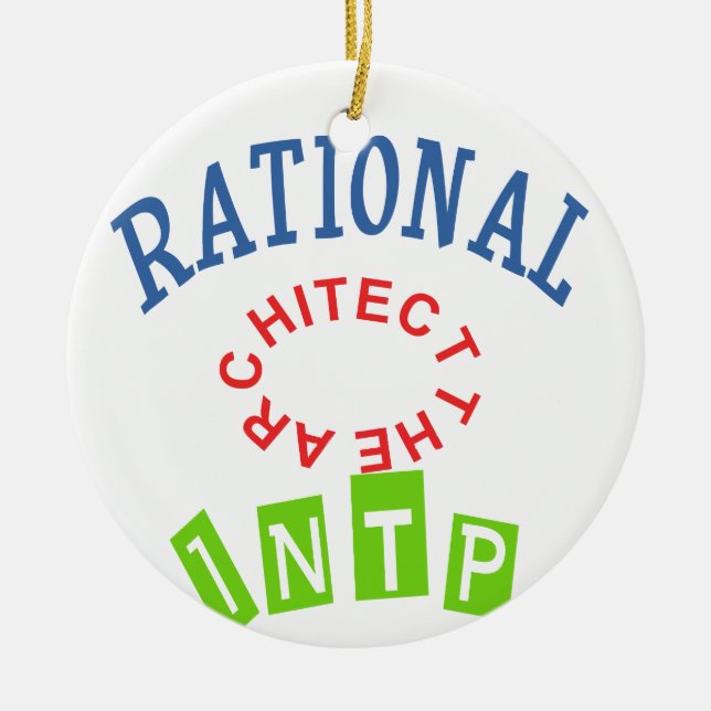 INTP rationale Persönlichkeit Keramik Ornament (Vorne)
