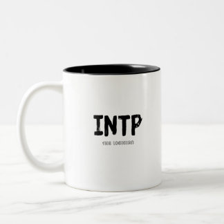 INTP - The Logician (Black) Zweifarbige Tasse