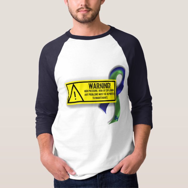 Intracranial Bluthochdruck: Wartungs-Warnung T-Shirt (Vorderseite)