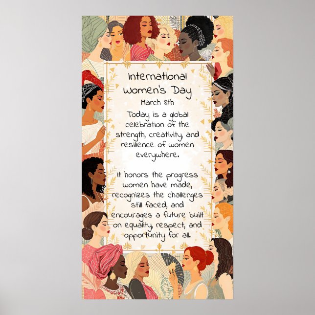 Intranational Women's Day Mission  Poster (Vorne)