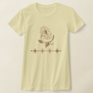 Intrate, verzierte Sonnenblumen- und Blumen-Trennw T-Shirt
