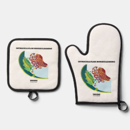 Intrazelluläres Housecleaning Inside Endomembran Ofenhandschuh & Topflappen-Set