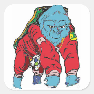 Intrepid Traveler Quadratischer Aufkleber