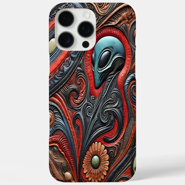 Intricate Alien Design Inspiriert durch kosmische  Case-Mate iPhone Hülle (Rückseite)