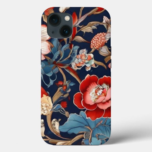 Intricate Beautiful Blume Design iPhone 13 Fall Case-Mate iPhone Hülle (Rückseite)