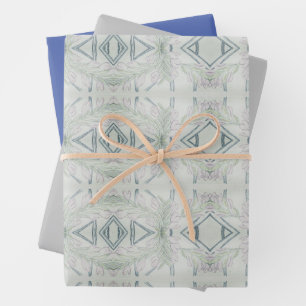 Intricate Blue   Geschenkpapier Set