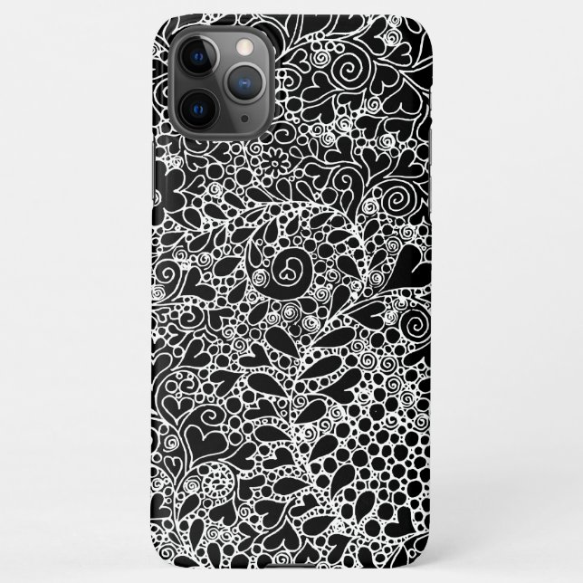 Intricate Botanical Design Phone Case iPhone Hülle (Rückseite)